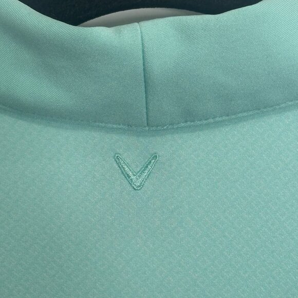 Callaway Women’s Opti-Dry Golf Polo Shirt Sz Med Aqua Blue Quick Dry MSRP $117 - Picture 7 of 12